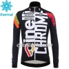Cykeltrøje Langærmet + Bib Cykelbukser 2017 Cinelli Chrome N001 Vinter Thermal Fleece